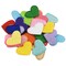 60 Pieces Iron On Patches Cute Mini Heart Iron-on sew-on Patches Flower Embroidered Applique Decoration Patches for Clothing Jackets Backpacks Jeans Hats Bags Multi-Colored DIY Accessory